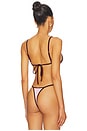 view 3 of 4 Lumi Triangle Bikini Top in Candy