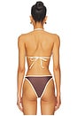 view 3 of 4 HAUT DE MAILLOT DE BAIN MAYA in Mocha