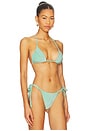 view 2 of 5 Honey Triangle Bikini Top in Selva