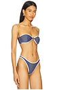 view 2 of 4 x REVOLVE Tallara Bikini Top in Denim & White