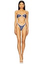 view 4 of 4 x REVOLVE Tallara Bikini Top in Denim & White