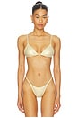 view 1 of 5 TOP BIKINI TRIANGULAR LUMI in Gold