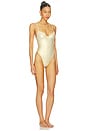 view 2 of 3 СЛИТНЫЙ КУПАЛЬНИК ROMI in Gold