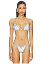 view 1 of 4 HAUT DE MAILLOT DE BAIN TRIANGLE LUMI in Bluebell