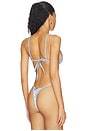 view 3 of 4 HAUT DE MAILLOT DE BAIN TRIANGLE LUMI in Bluebell