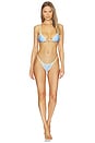 view 4 of 4 HAUT DE MAILLOT DE BAIN TRIANGLE LUMI in Chiffon
