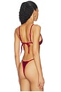 view 3 of 4 TOP BIKINI TRIANGULAR LUMI in Vino