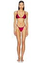 view 4 of 4 TOP BIKINI TRIANGULAR LUMI in Vino