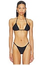 view 1 of 4 TOP BIKINI TRIANGULAR HONEY in Nero