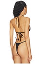view 3 of 4 TOP BIKINI TRIANGULAR HONEY in Nero