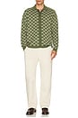 view 5 of 5 Criss Cross Cardigan in Green & Stone