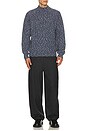 view 4 of 4 Bayer Ribbed Roll Neck Sweater in Blue