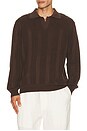 view 1 of 4 Clifford Knitted Polo in Brown