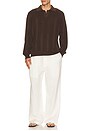 view 4 of 4 Clifford Knitted Polo in Brown
