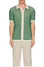 view 4 of 4 Velzy Shirt in Peyote Sand Helio Stripe