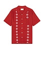 view 1 of 4 Stachio Shirt in Deep Red Sol Stripe Embroidery