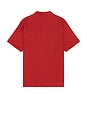 view 2 of 4 Stachio Shirt in Deep Red Sol Stripe Embroidery