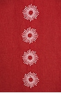 view 3 of 4 Stachio Shirt in Deep Red Sol Stripe Embroidery