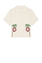 view 1 of 3 Veloso Shirt in White Bahia Sunset Embroidery