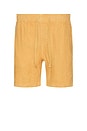 view 1 of 3 Essential Linen Short in Sunset Gold