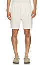 view 4 of 5 Cabana Towel Terry Sweatshort in Vintage White