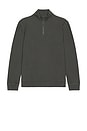 view 1 of 4 Textured Knit Quarter Zip Sweater in Mountain Coal
