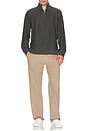 view 4 of 4 Textured Knit Quarter Zip Sweater in Mountain Coal