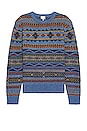 view 1 of 3 DGF Fair Isle Sweater in Blue Winter Night