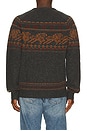 view 2 of 4 Donegal Crew Neck Sweater in Charcoal Coast Fairisle