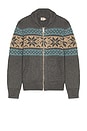 view 4 of 4 Surf To Snow Zip Cardigan in Iron Coast