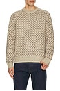 view 1 of 5 Donegal Crew Neck Sweater in Oat Birdseye Pearl
