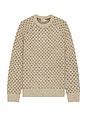 view 4 of 5 Donegal Crew Neck Sweater in Oat Birdseye Pearl