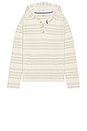 view 5 of 4 SWEAT À CAPUCHE in Sage Beach Stripe