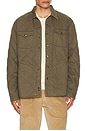 view 1 of 5 Doug Good Feather Reversible Jacket in Prairie Olive