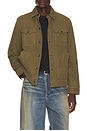 view 1 of 5 Frontier Trucker Jacket in Olive