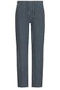 view 1 of 5 Linen Drawstring Pants in Look Out Navy