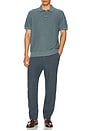view 5 of 5 Linen Drawstring Pants in Look Out Navy