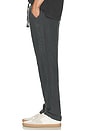 view 4 of 5 Linen Drawstring Pants in Washed Black