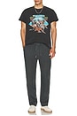 view 5 of 5 Linen Drawstring Pants in Washed Black