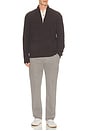 view 5 of 5 Stretch Terry Trouser in Steel Grey