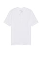 view 1 of 4 Short Sleeve Sunwashed Henley in White