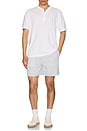 view 4 of 4 Short Sleeve Sunwashed Henley in White
