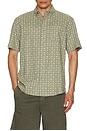 view 4 of 5 Short Sleeve Breeze Shirt in Sundried Sage Emblem