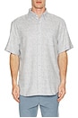 view 4 of 5 Short Sleeve Breeze Shirt in Sky Blue Frond