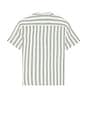 view 2 of 5 Short Sleeve Palma Linen Camp Shirt in Ryecroft Valley Stripe