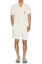 view 4 of 4 Cabana Towel Terry Shirt in South Sand Beach