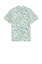 view 2 of 4 Cabana Towel Terry Shirt in Poolside Foliage Teal