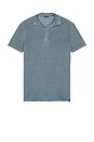 view 1 of 4 Linen Polo in Deep Marine