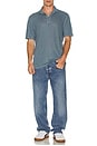 view 4 of 4 Linen Polo in Deep Marine