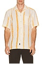view 3 of 4 Shibori Palma Linen Shirt in Citrus Valley